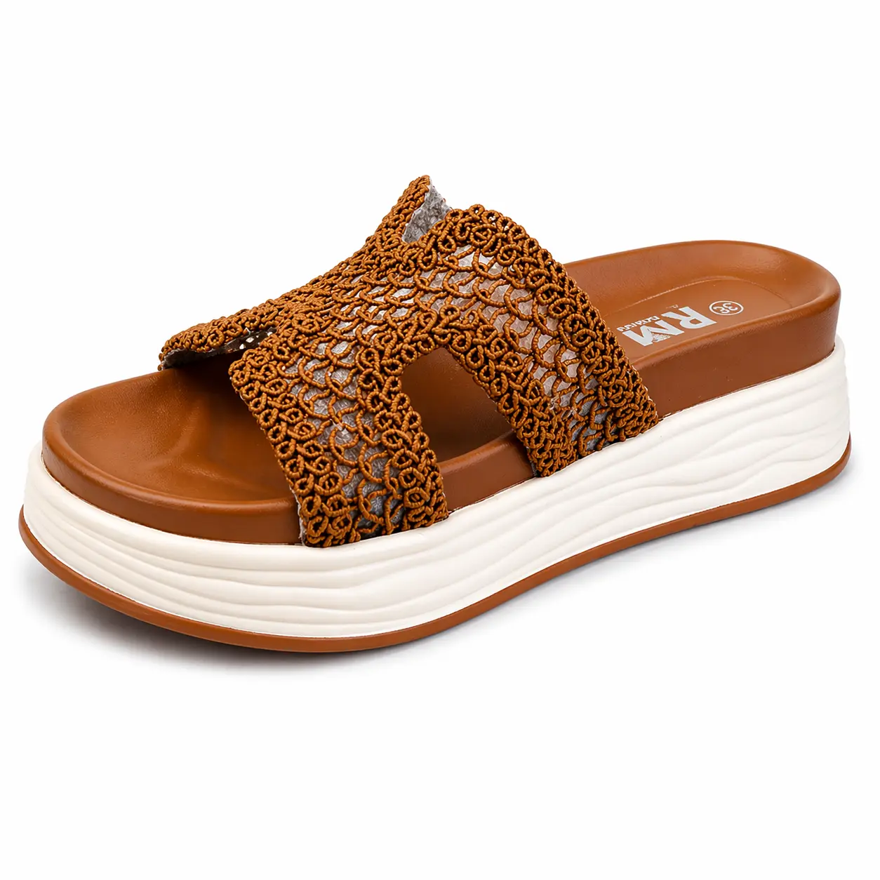 Sandale Compense pour femme 89624 marron